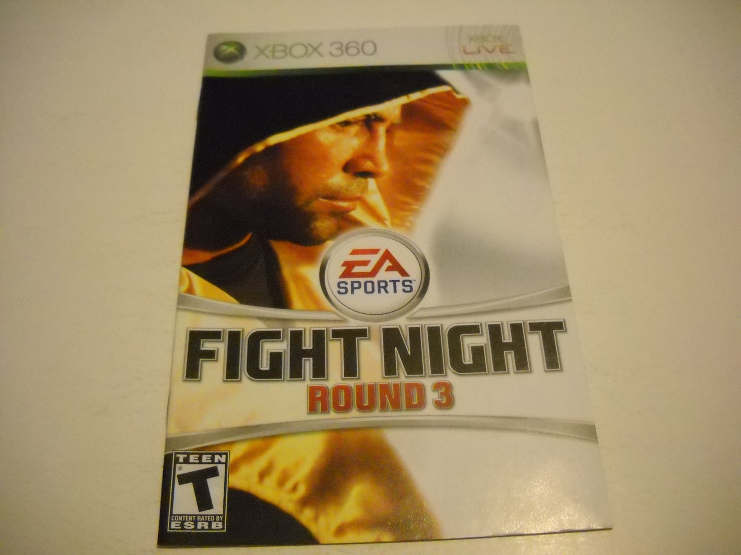 Manual ONLY ~ for Fight Night Round 3 - Xbox 360 Instruction Booklet