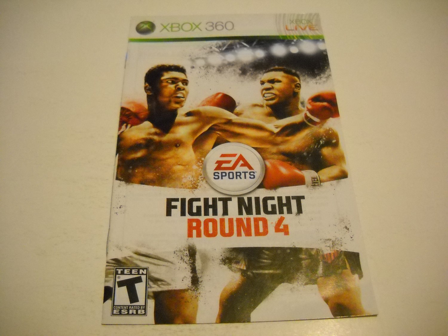 Manual ONLY ~ for Fight Night Round 4 - Xbox 360 Instruction Booklet