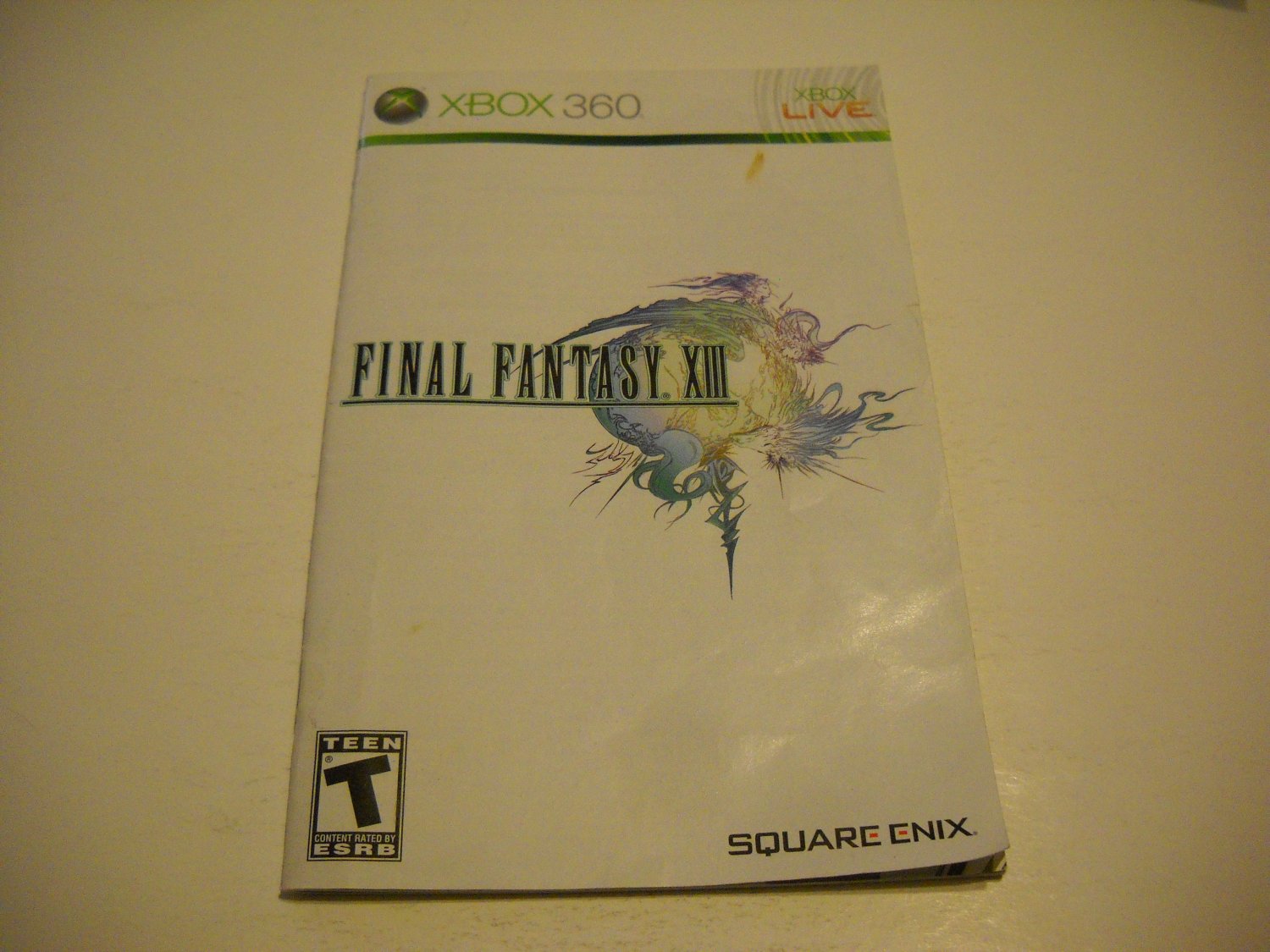 Manual ONLY ~ for Final Fantasy XIII / 13 - Xbox 360 Instruction Booklet