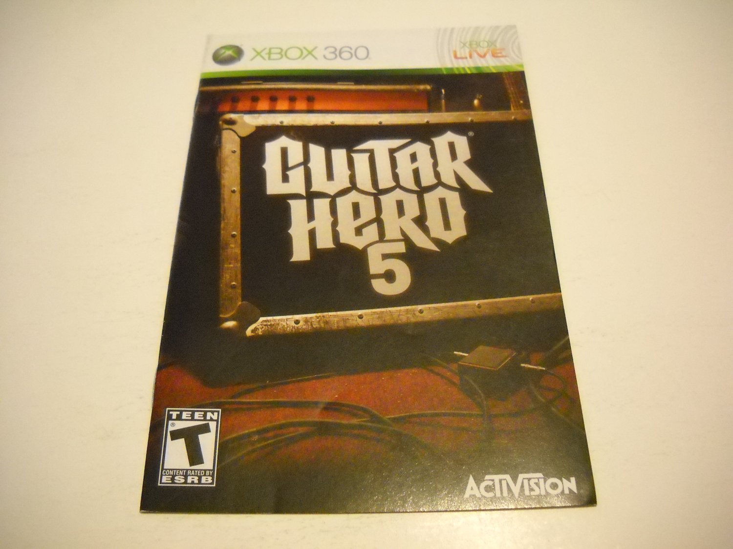 Manual ONLY ~ for Guitar Hero 5 - Xbox 360 Instruction Booklet