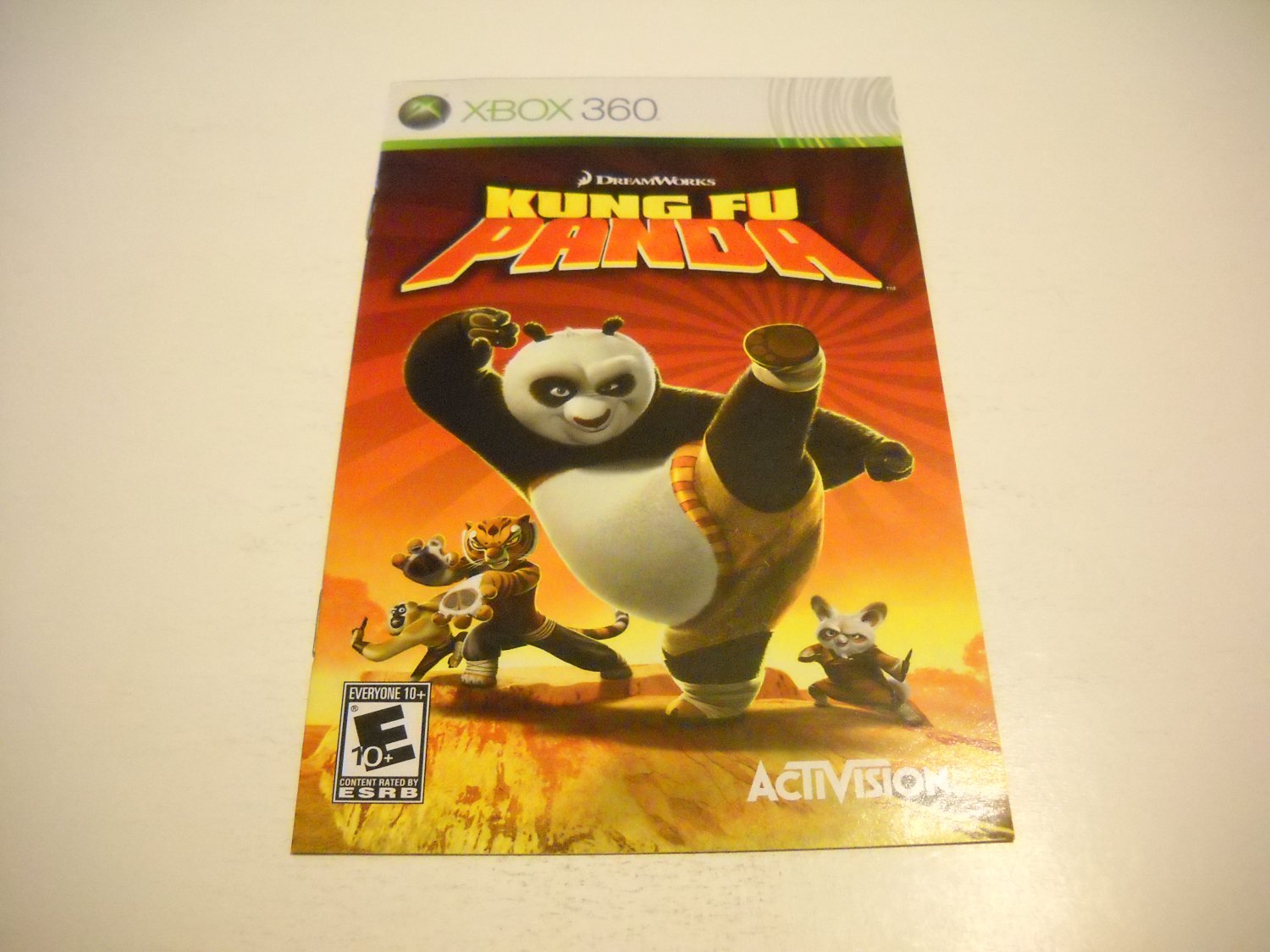 Manual ONLY ~ for Kung Fu Panda - Xbox 360 Instruction Booklet