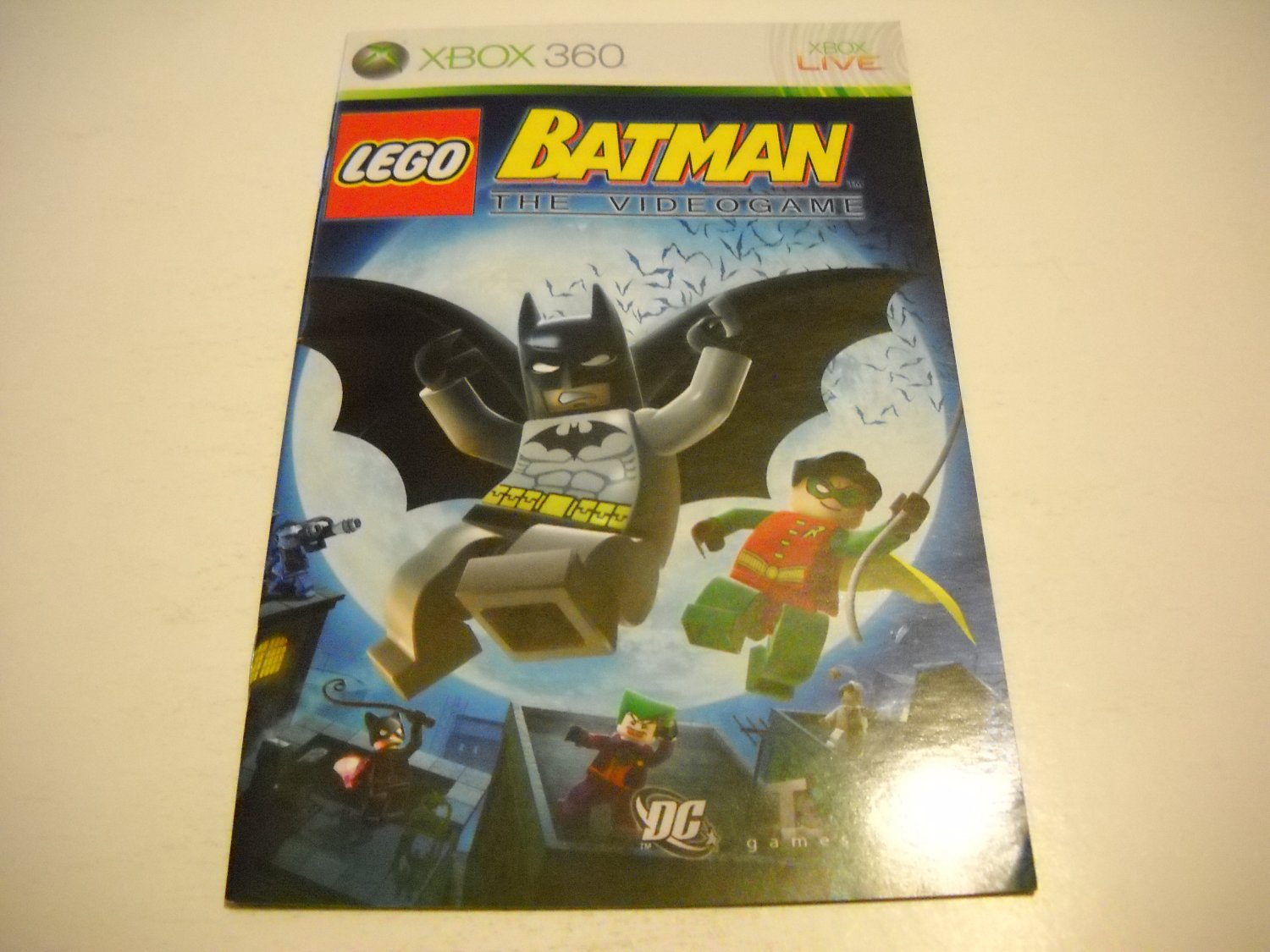 Manual ONLY ~ for Lego Batman the Videogame - Xbox 360 Instruction Booklet