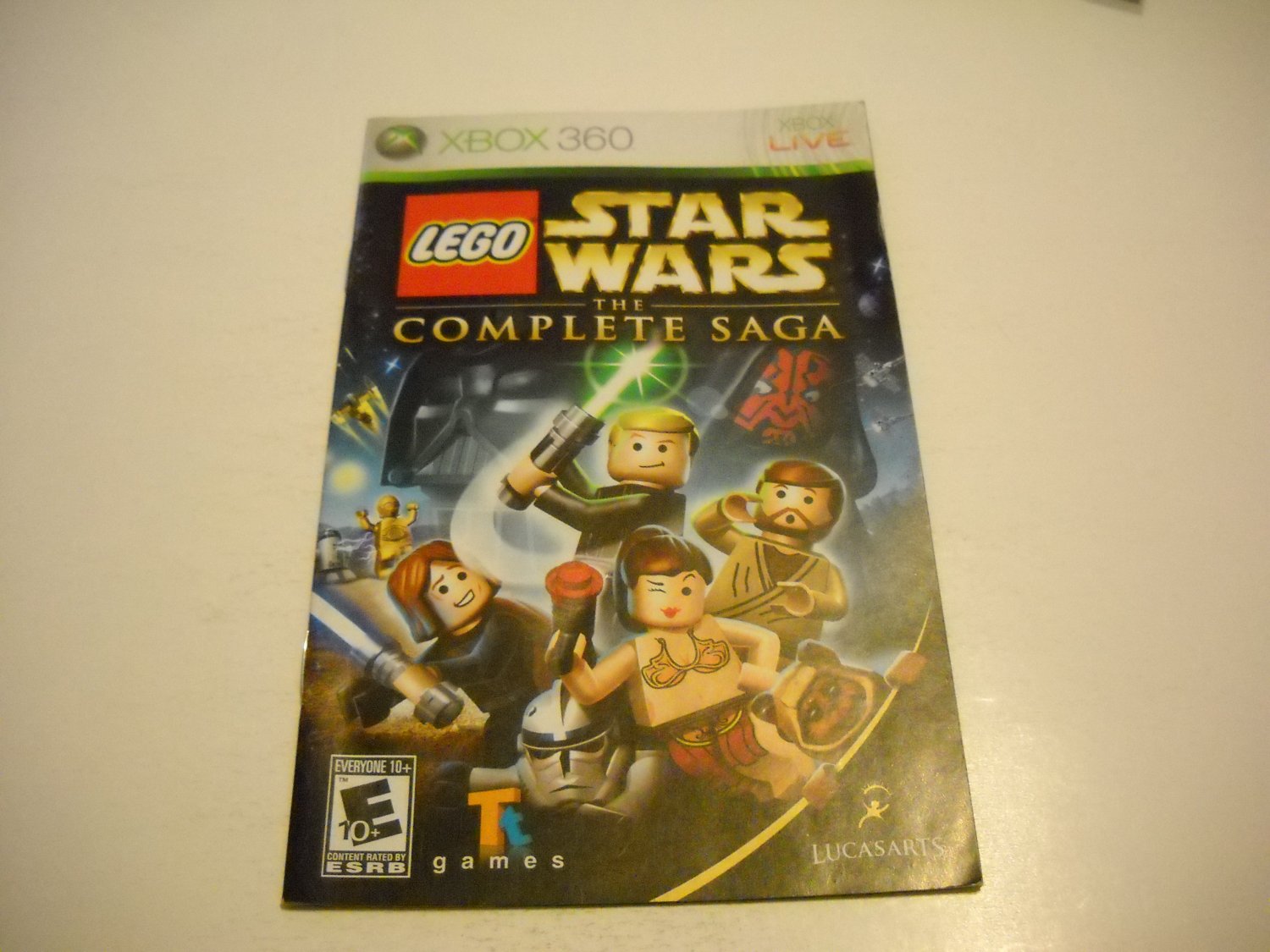 Manual ONLY ~ for Lego Star Wars The Complete Saga - Xbox 360 Instruction Booklet