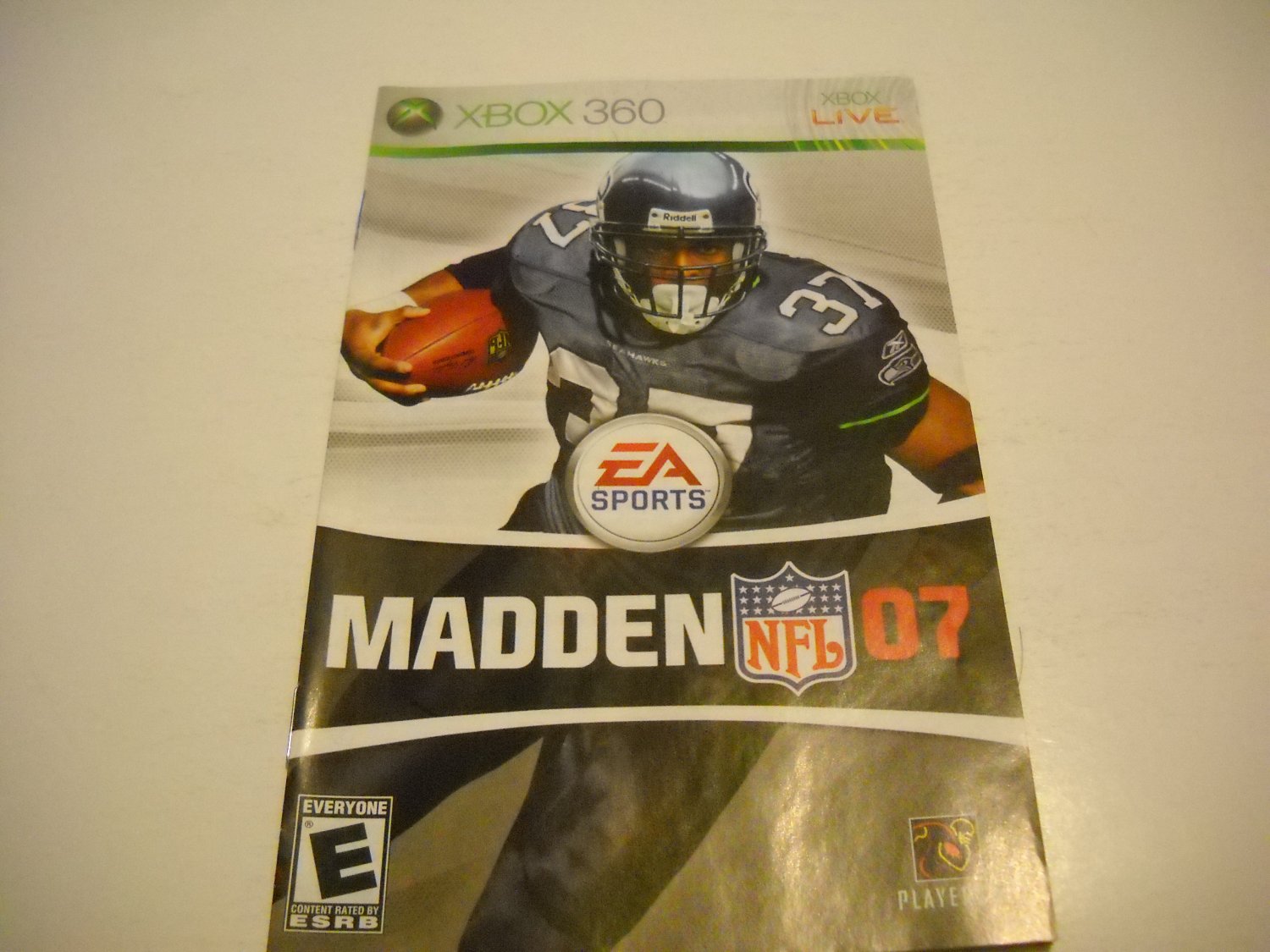 Manual ONLY ~ for Madden 07 - Xbox 360 Instruction Booklet