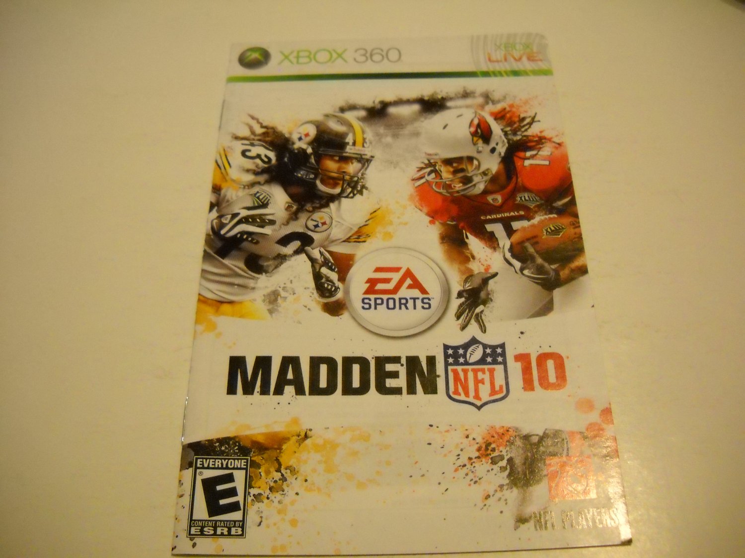 Manual ONLY ~ for Madden NFL 10 - Xbox 360 Instruction Booklet