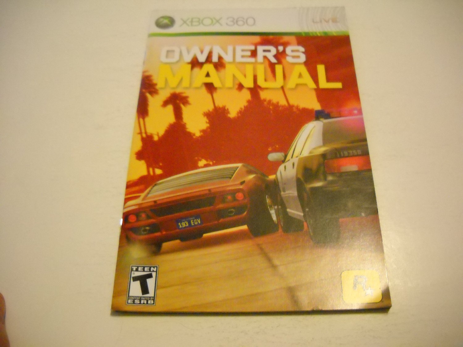 Manual ONLY ~ for Midnight Club Los Angeles - Xbox 360 Instruction Booklet