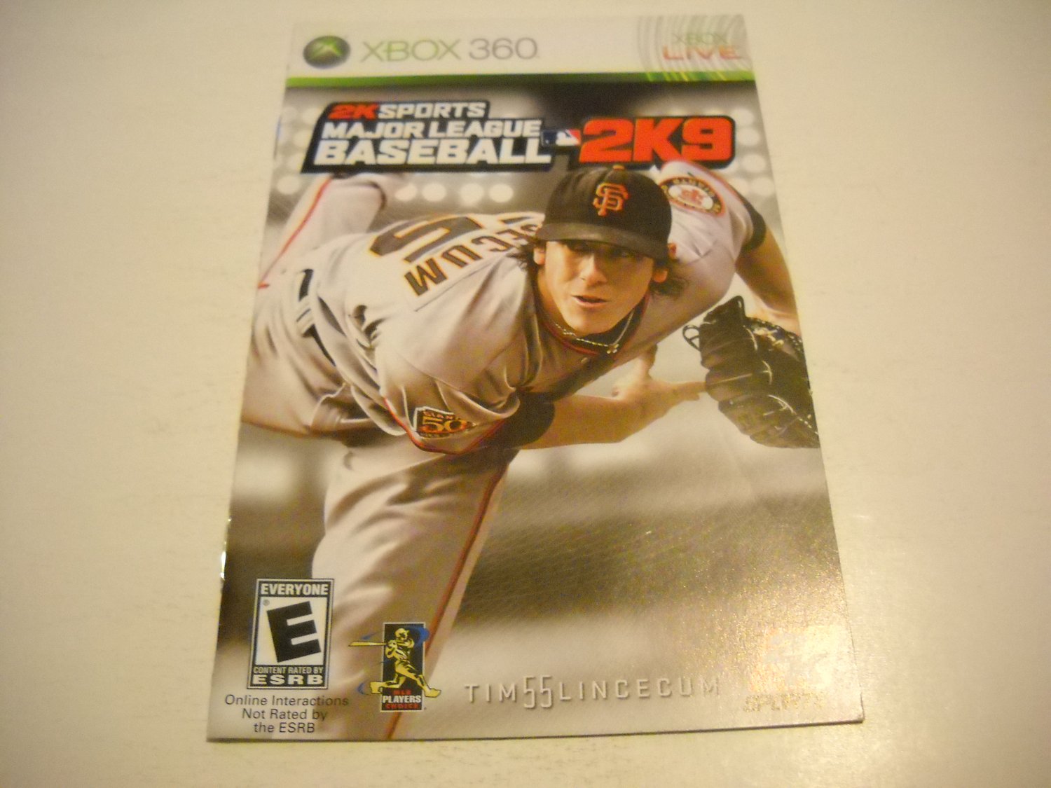 Manual ONLY ~ for Major League Baseball 2K9 - Xbox 360 Instruction Booklet