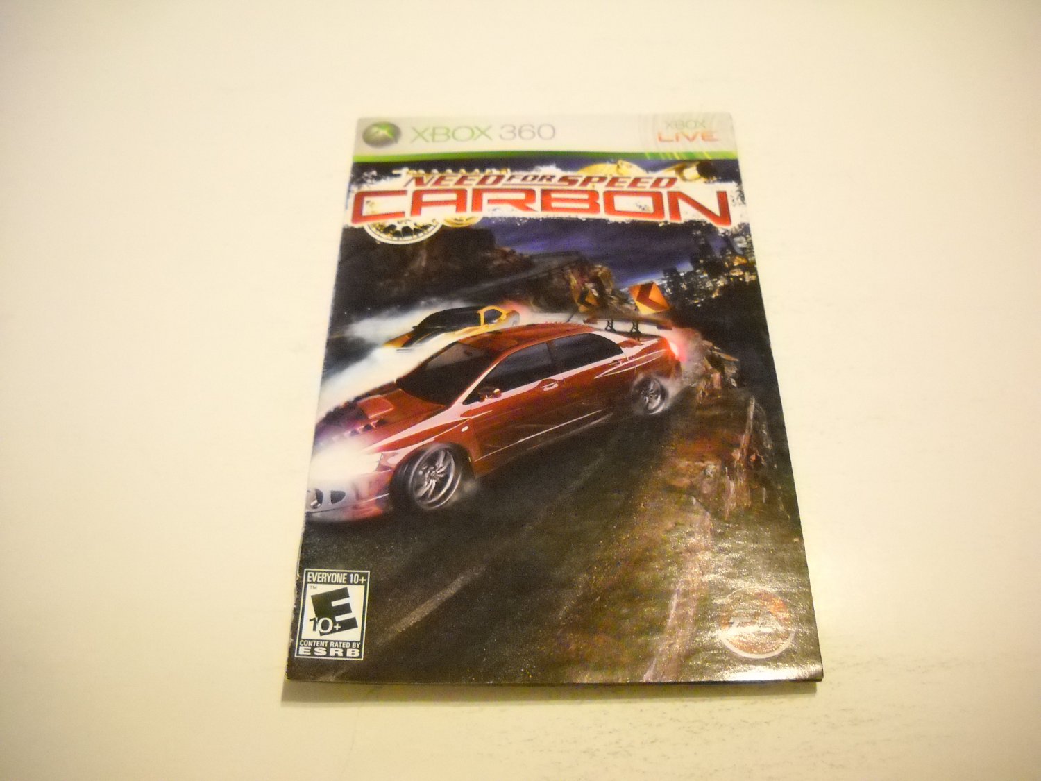 Manual ONLY ~ for Need for Speed Carbon - Xbox 360 Instruction Booklet