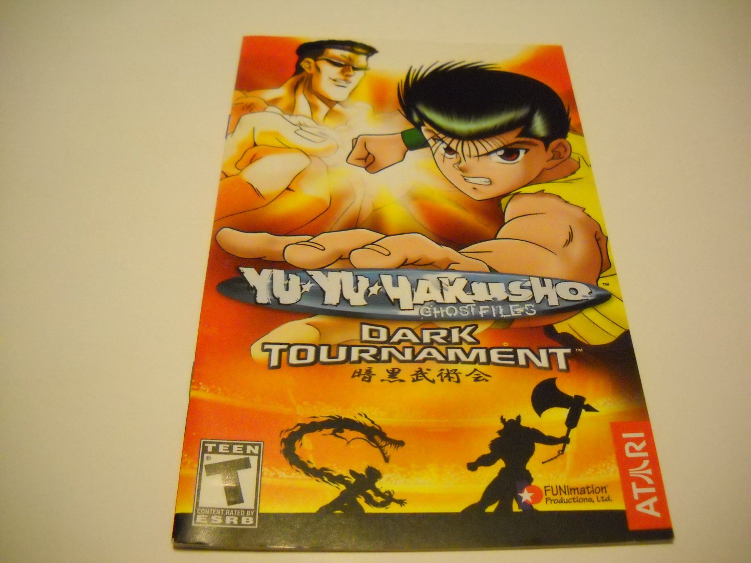 Manual ONLY ~ for Yu Yu Hakusho Ghost Files Dark Tournament Ps2