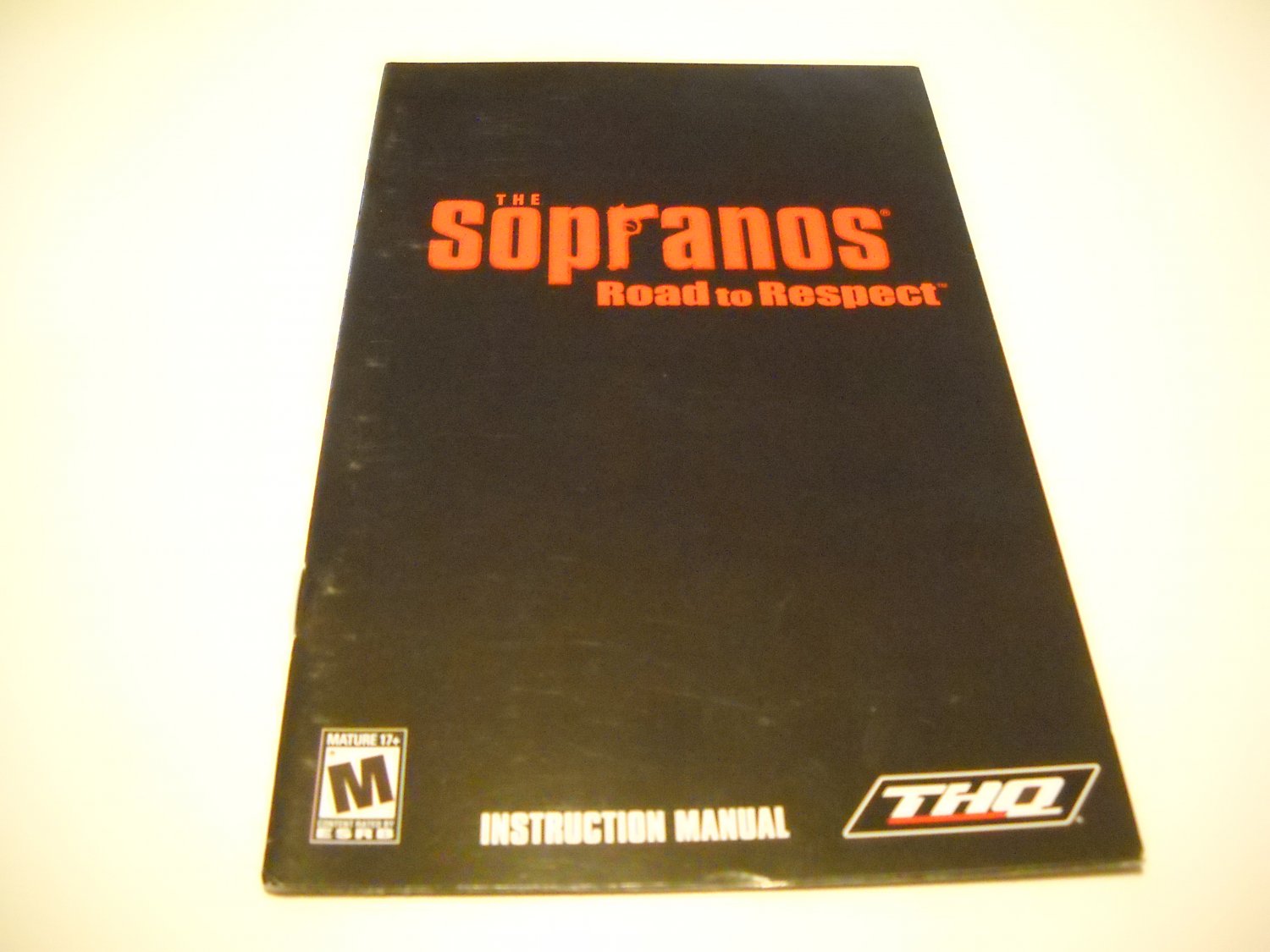 Manual ONLY ~ for The Sopranos Road to Respect Ps2