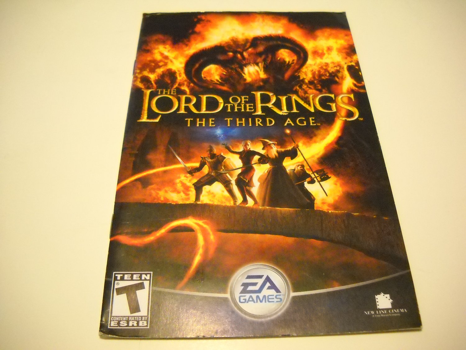 Manual ONLY ~ for The Lord of the Rings The Third Age Ps2