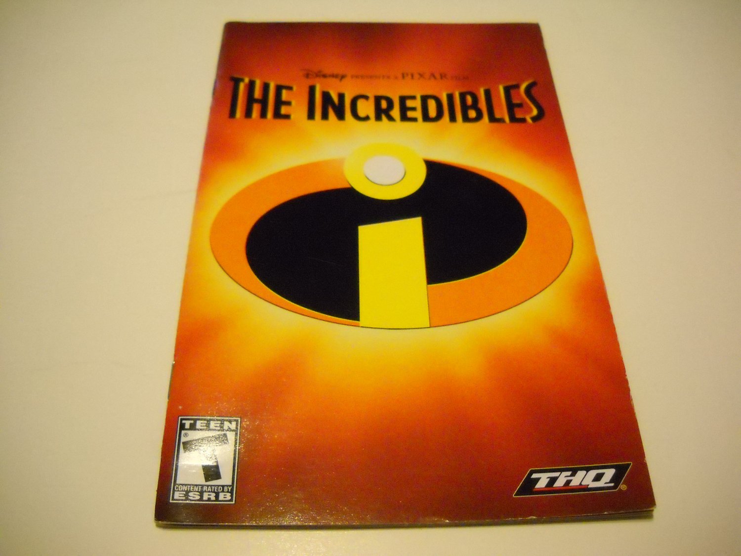 Manual ONLY ~ for The Incredibles Ps2