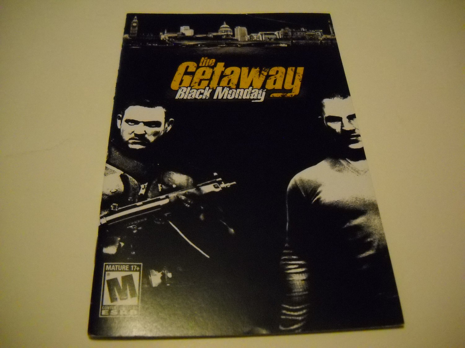 Manual ONLY ~ for The Getaway Black Monday Ps2