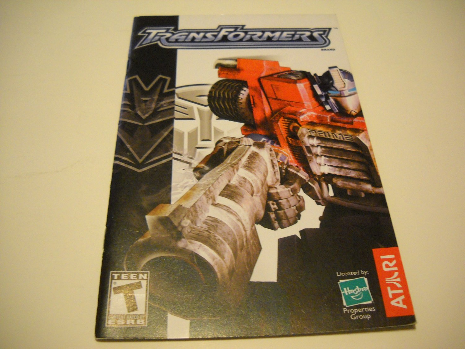 Manual ONLY ~ for Transformers Ps2