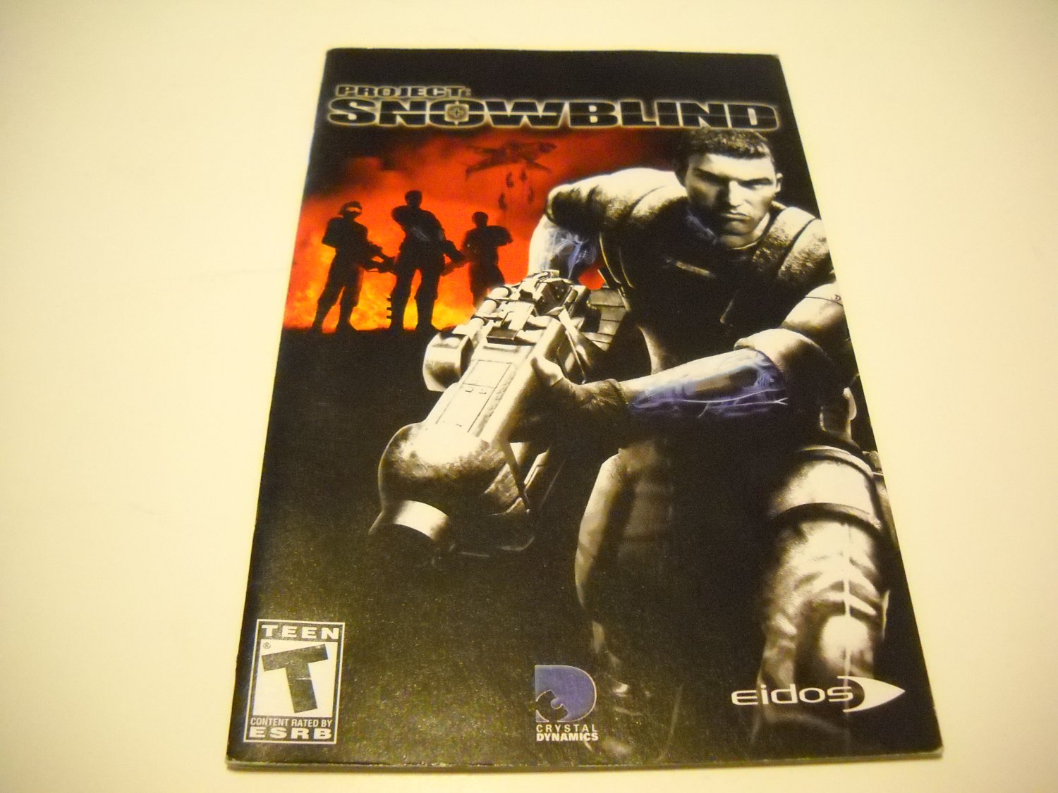Manual ONLY ~ for Project Snowblind Ps2