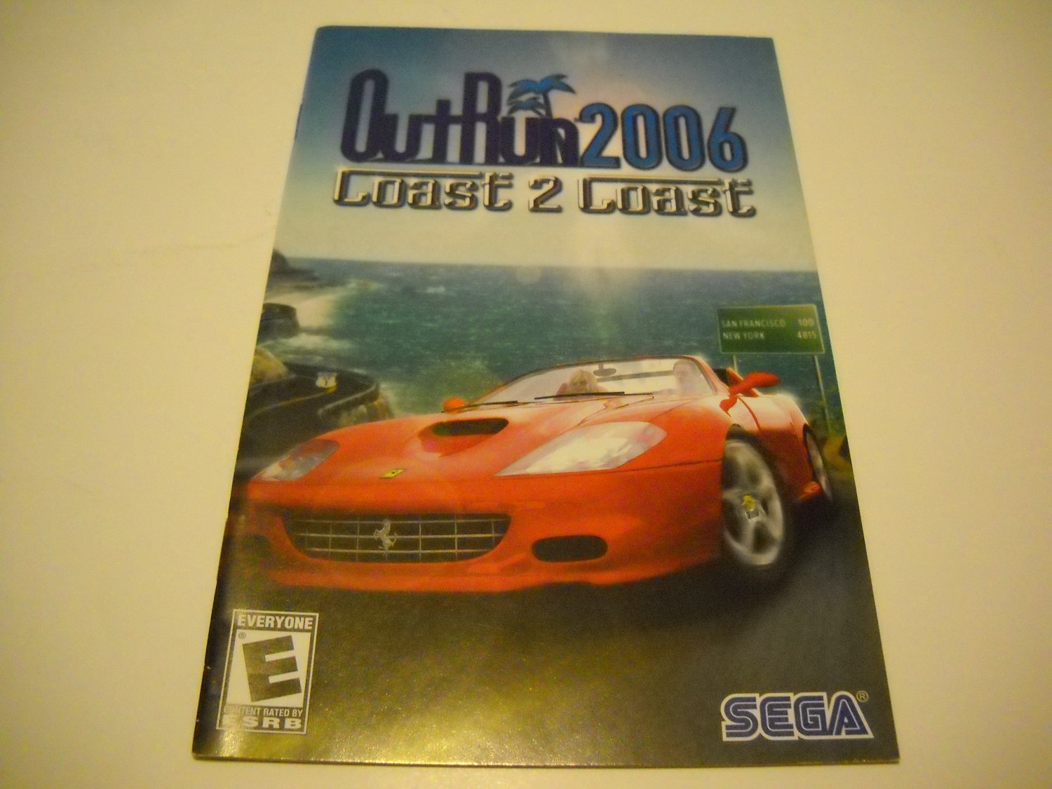 Manual ONLY ~ for Outrun 2006 Coast 2 Coast Ps2