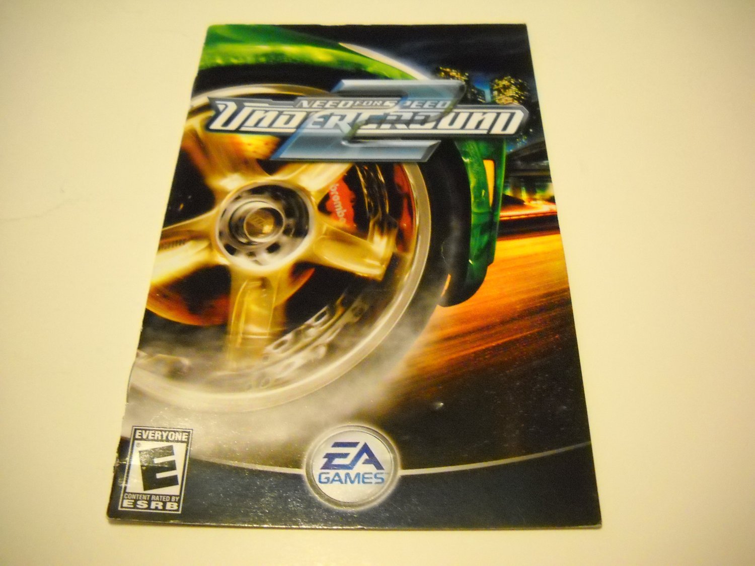 Manual ONLY ~ for Need for Speed Underground 2 Ps2