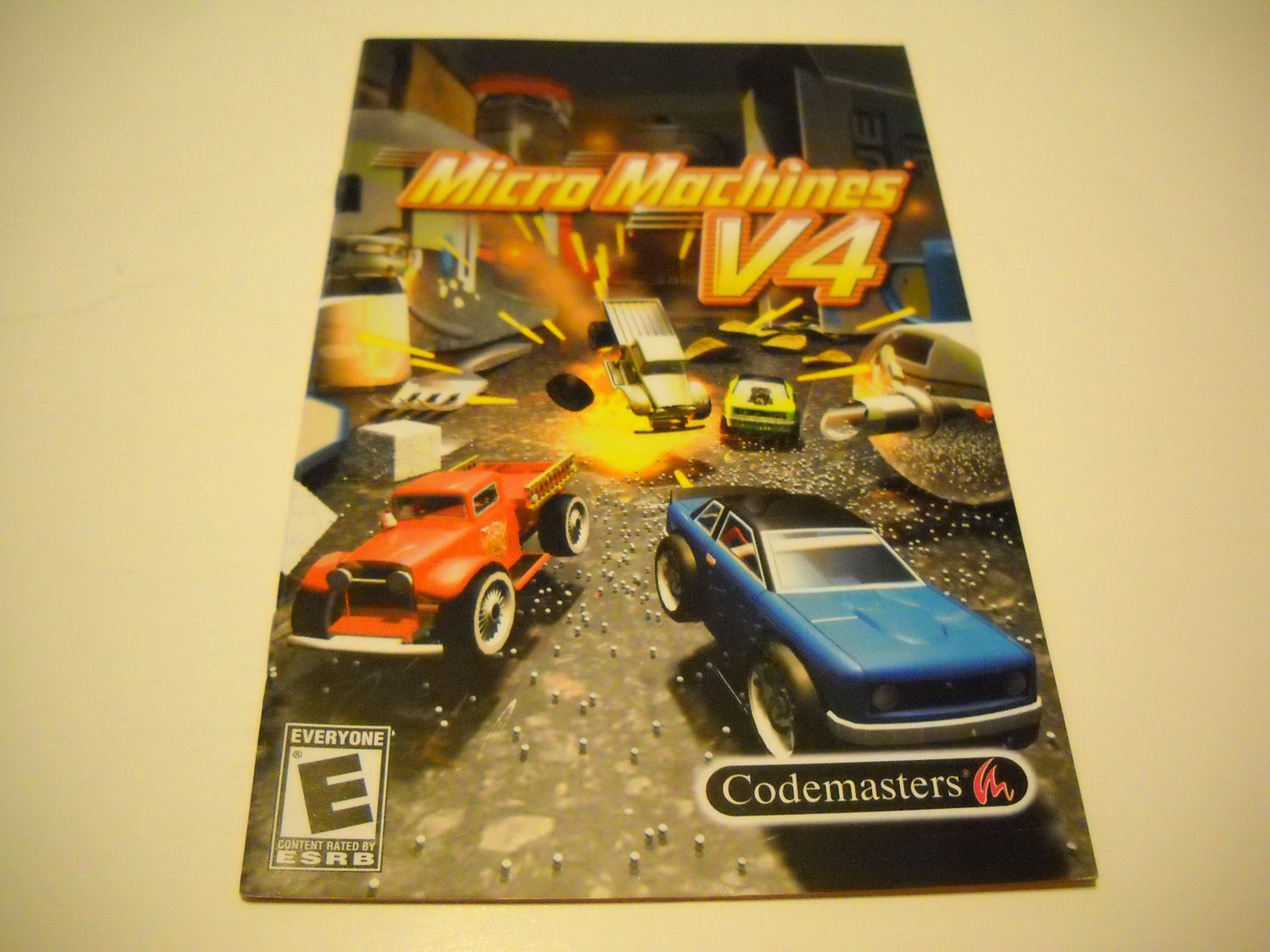 Manual ONLY ~ for Micro Machines V4 Ps2