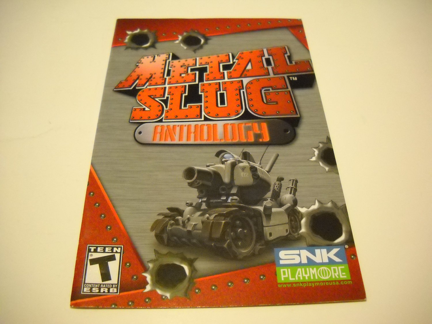 Manual ONLY ~ for Metal Slug Anthology Ps2