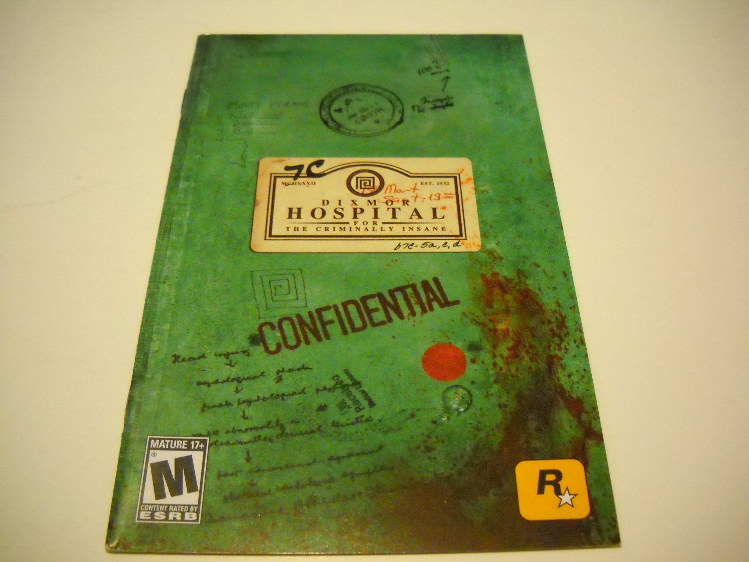 Manual ONLY ~ for Manhunt 2 Ps2