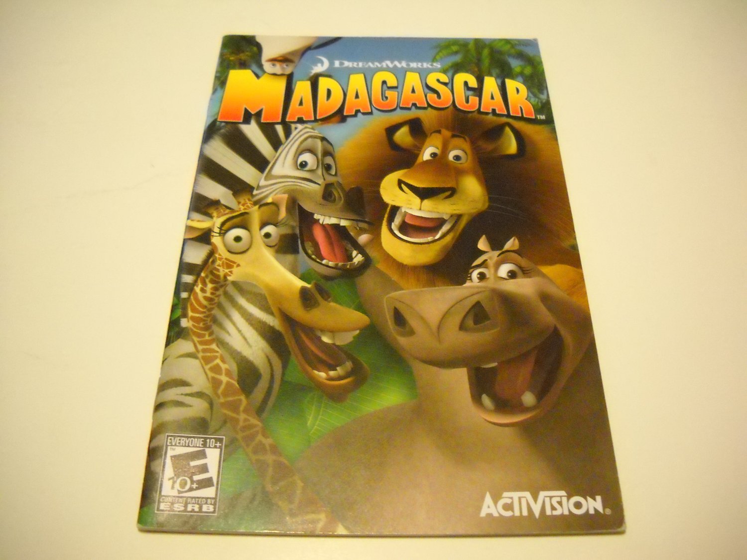 Manual ONLY ~ for Madagascar Ps2