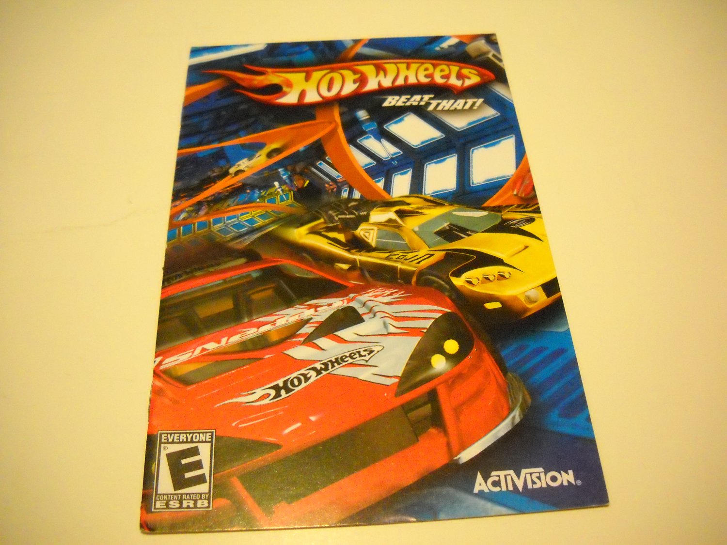 Manual ONLY ~ for Hot Wheels Beat That Ps2