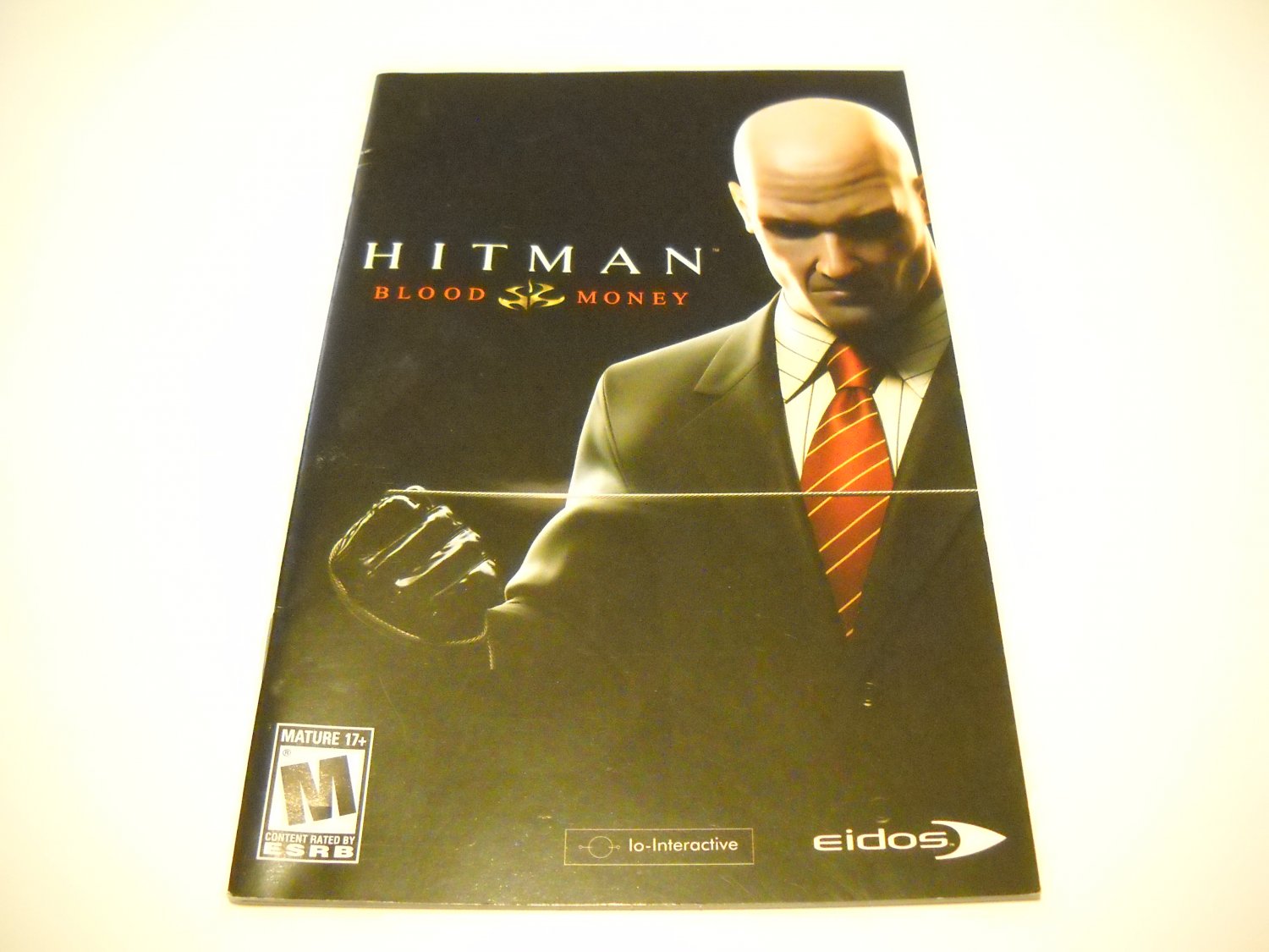 Manual ONLY ~ for Hitman Blood Money Ps2