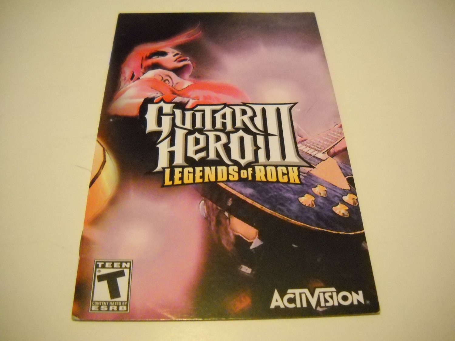 Manual ONLY ~ for Guitar Hero III / 3 Legends of Rock Ps2
