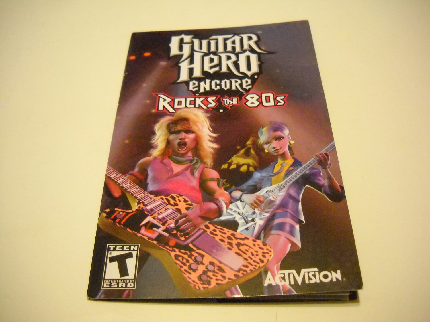 Manual ONLY ~ for Guitar Hero Encore Rocks the 80's Ps2