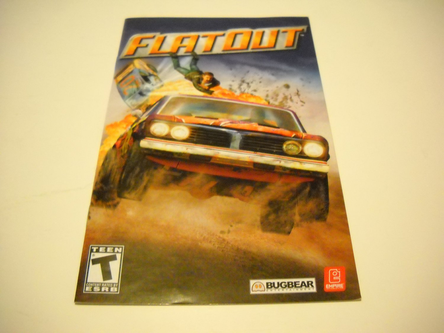 Manual ONLY ~ for Flatout Ps2