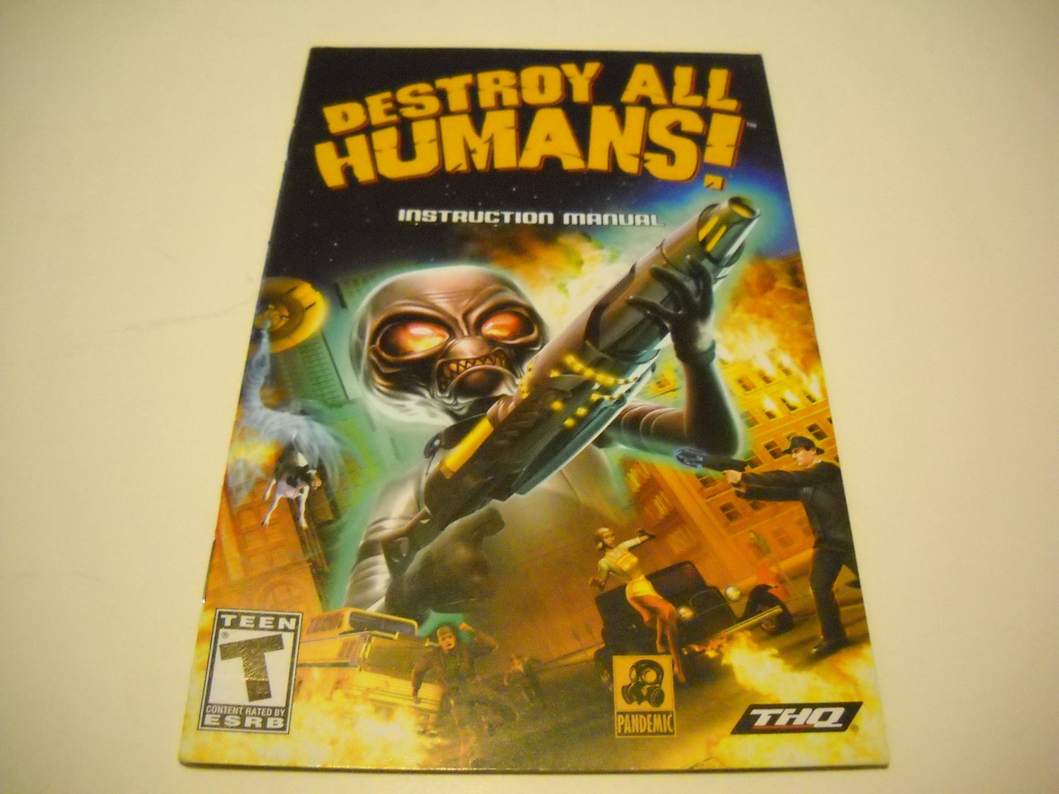 Manual ONLY ~ for Destroy All Humans Ps2