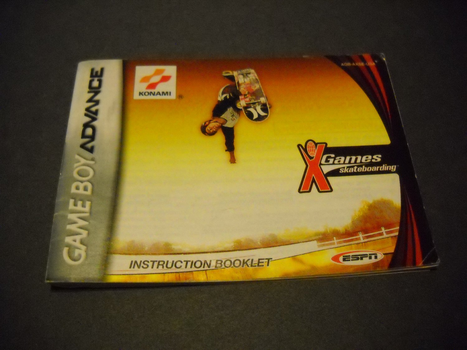 Manual ONLY ~ for X games Skateboarding Gameboy Advance