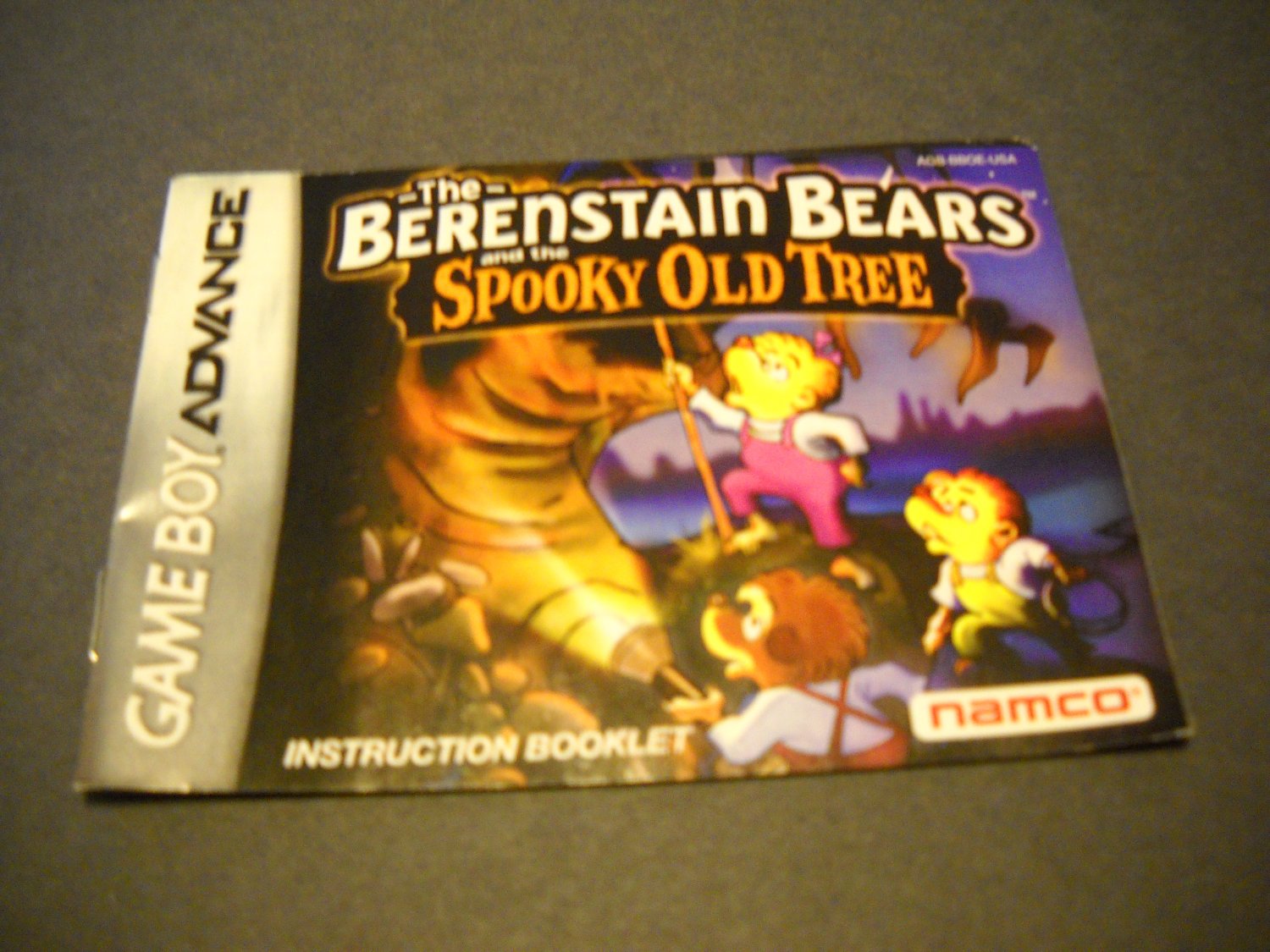 Manual ONLY ~ for The Berenstain Bears and the Spooky Old Tree Gameboy Advance