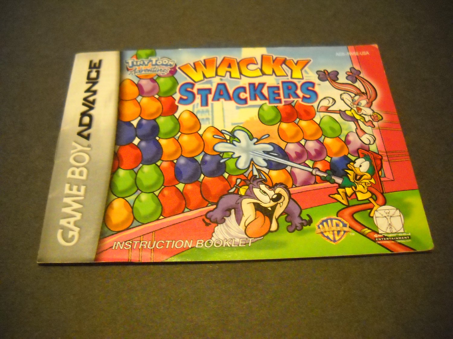 Manual ONLY ~ for Tiny Toons Adventures Wacky Stackers Gameboy Advance
