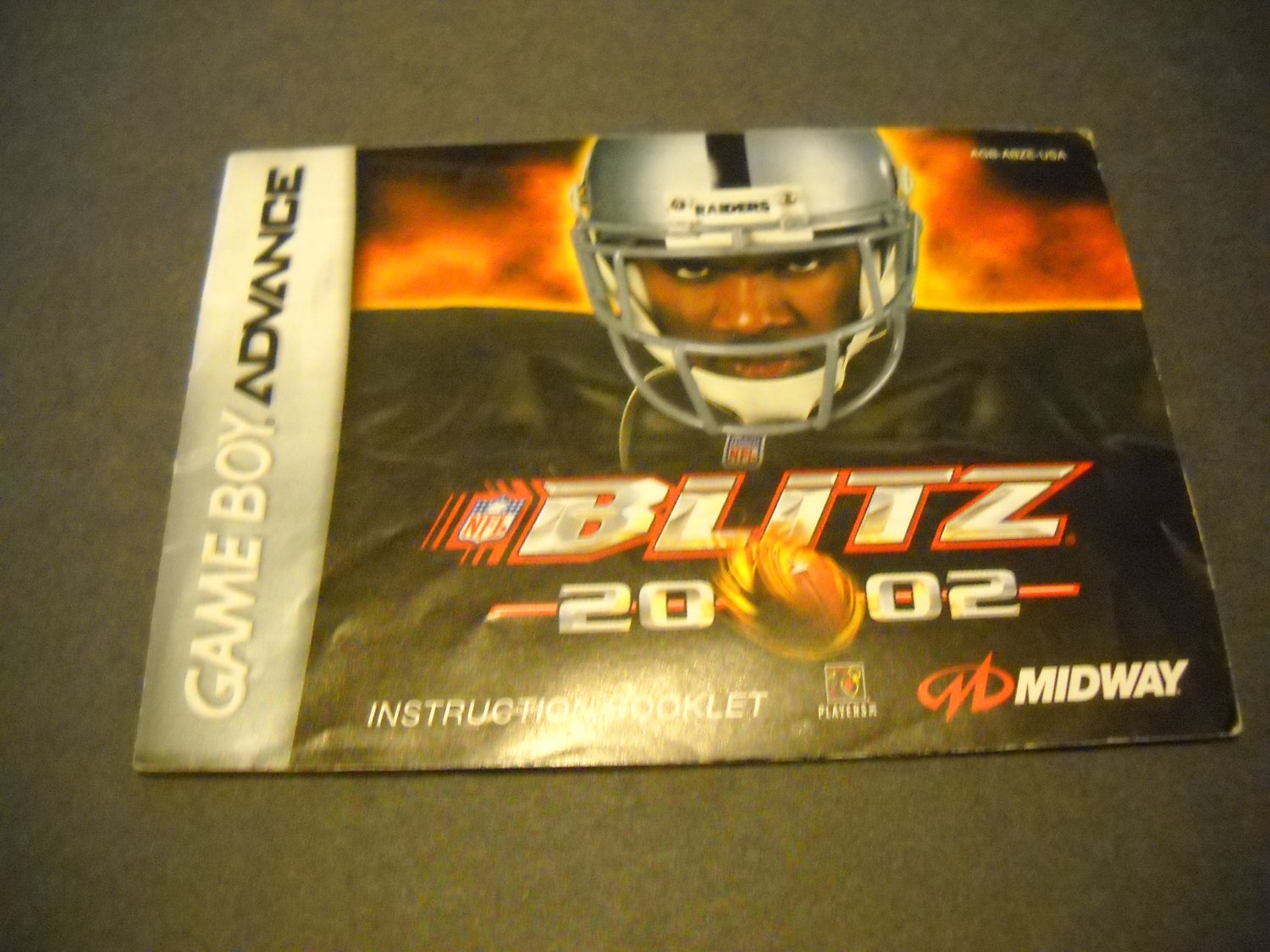 Manual ONLY ~ for NFL Blitz 2002 Gameboy Advance