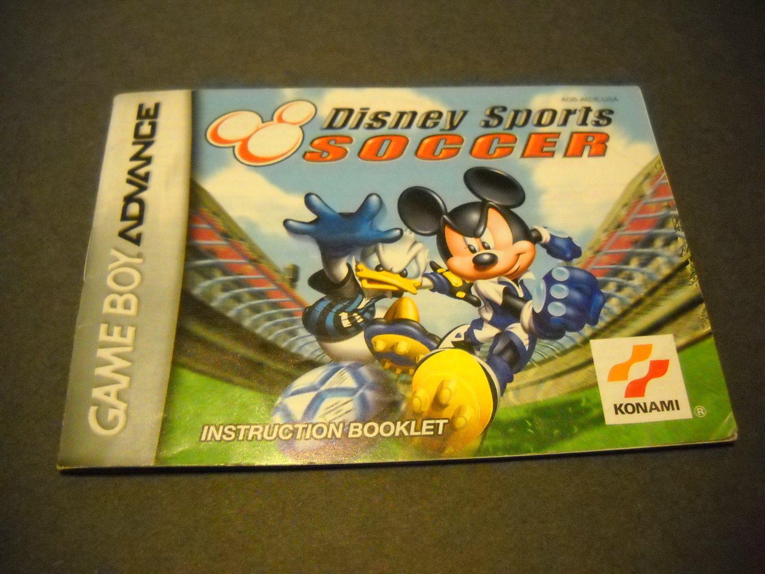 Manual ONLY ~ for Disney Sports Soccer Gameboy Advance