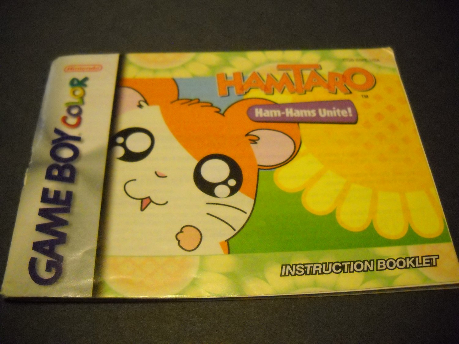 Manual ONLY ~ for Hamtaro Ham-Hams Unite Gameboy Color, GBC