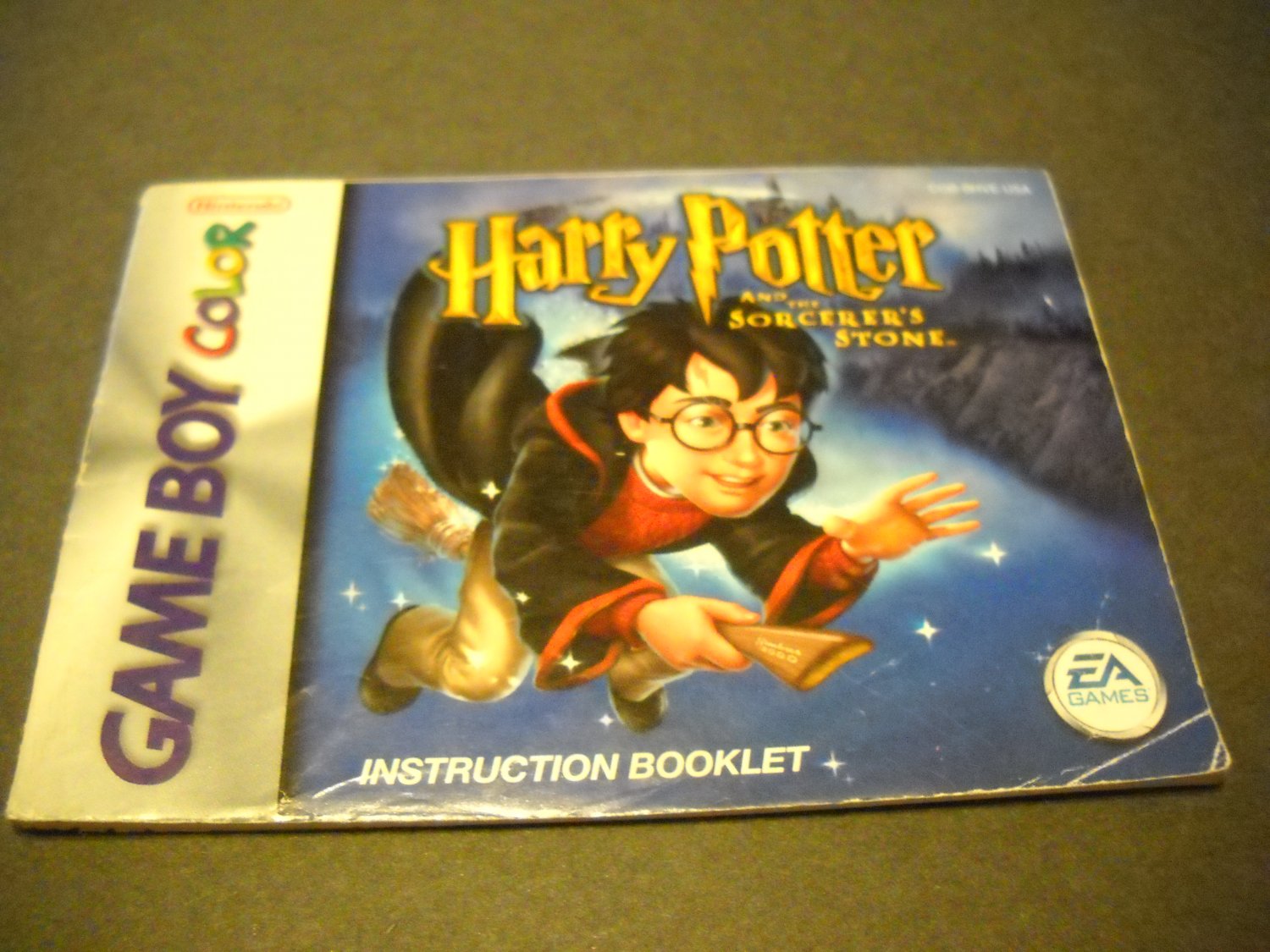 Manual ONLY ~ for Harry Potter and the Socerer's Stone Gameboy Color, GBC