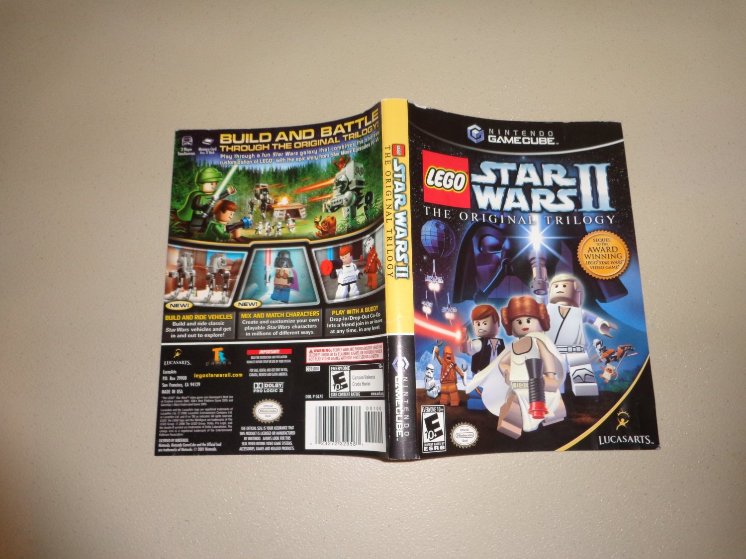 Artwork ONLY ~ Lego Star Wars II - Gamecube Cover Art Insert