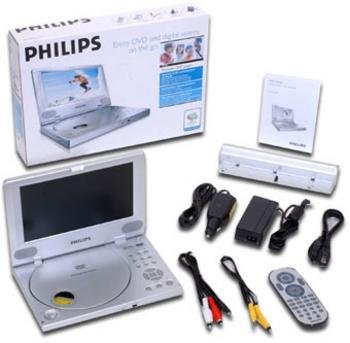 Philips PET805 8 Portable DVD Player (Silver)