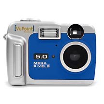 Vupoint 5MP Digital Camera, Blue