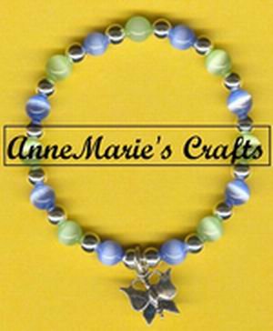 STERLING SILVER BUTTERFLY CHARM BRACELET