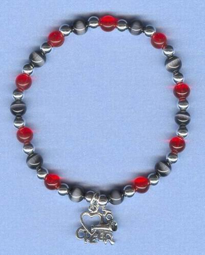 CHEERLEADING LOVE TO CHEER CHARM BRACELET