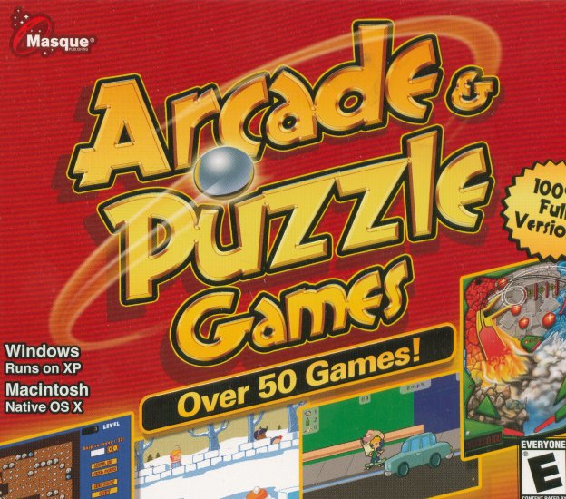 Arcade & Puzzle Game Over 50 Complete Games (Free Shipping)