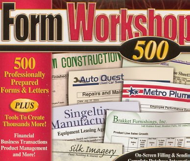 (Free Shipping) Form Workshop 500 PC CD-Rom
