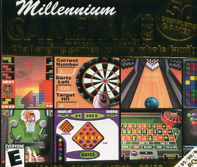 (Free Shipping) MILLENNIUM GamePak GOLD! PC-CD Over 50 Complete Games