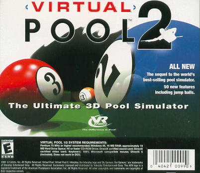 Virtual Pool 2 PC Game (New! Free Shipping)
