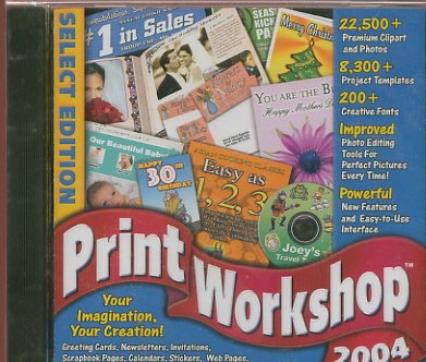 Print Workshop 2004 PC (Free Shipping)