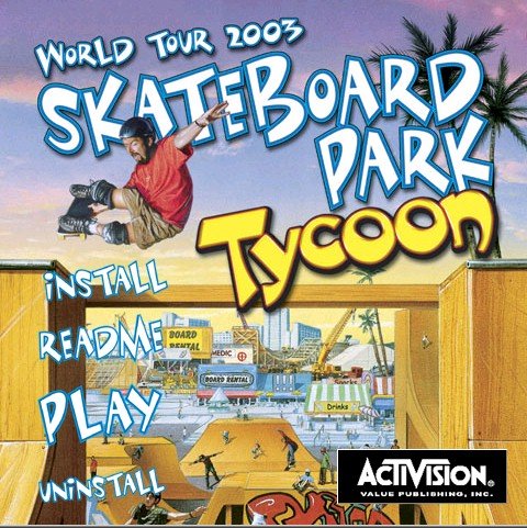 WORLD TOUR 2003 SKATEBOARD PARK TYCOON - NEW- FREE SHIPPING-