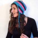 Crochet Mohawk Beanie Skull and Crossbones Custom by PurdyThings